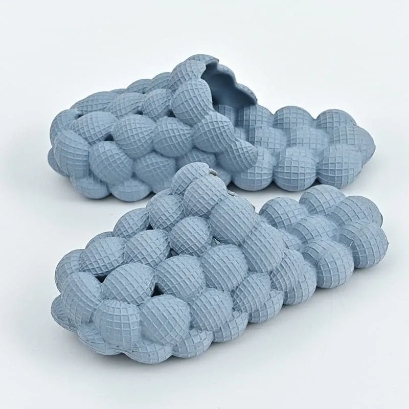 2022 Summer Women Fashion Personality Indoor Home bathroom Massage Bubble Slide Men Lady Outdoor Beach Thick Sole Bubble Slipper