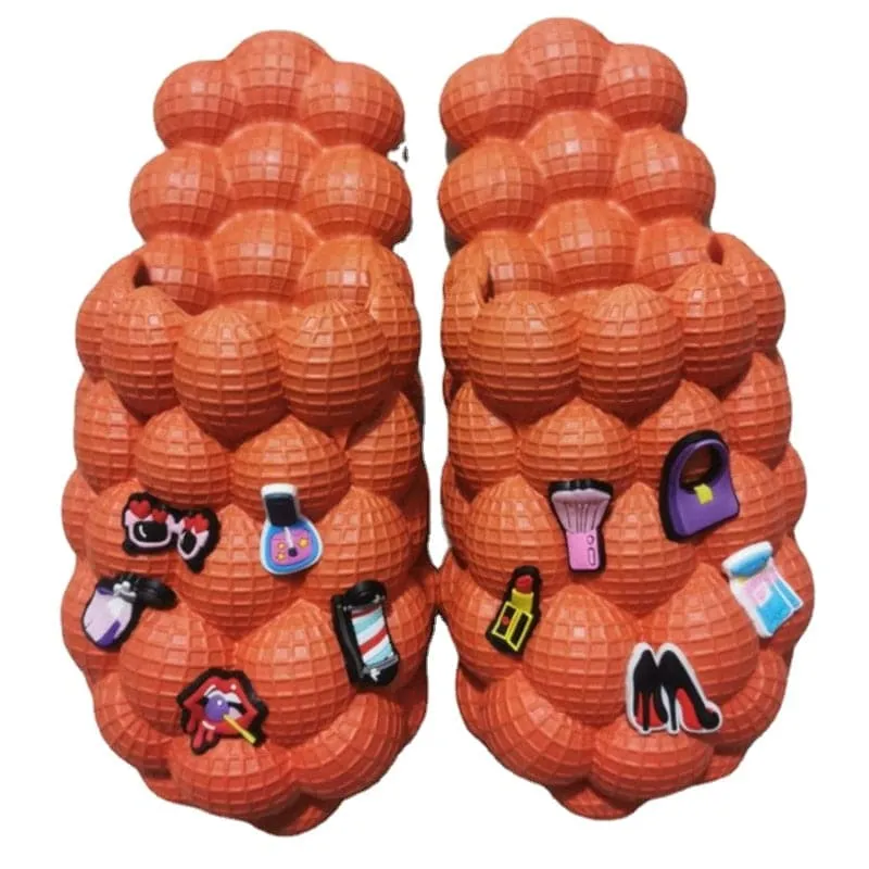 2022 Summer Women Fashion Personality Indoor Home bathroom Massage Bubble Slide Men Lady Outdoor Beach Thick Sole Bubble Slipper