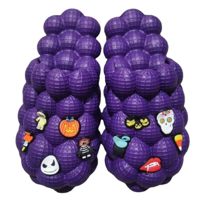2022 Summer Women Fashion Personality Indoor Home bathroom Massage Bubble Slide Men Lady Outdoor Beach Thick Sole Bubble Slipper