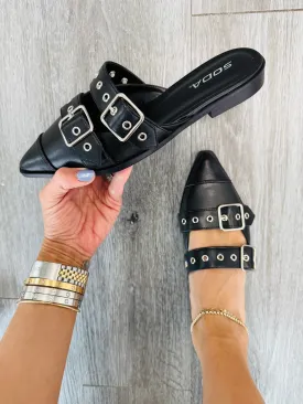 Black Feeling Wild Pointed Toe Flats
