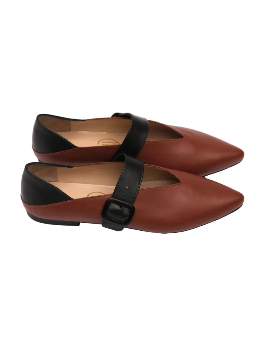 Burgundy Toledo Ballet Flats