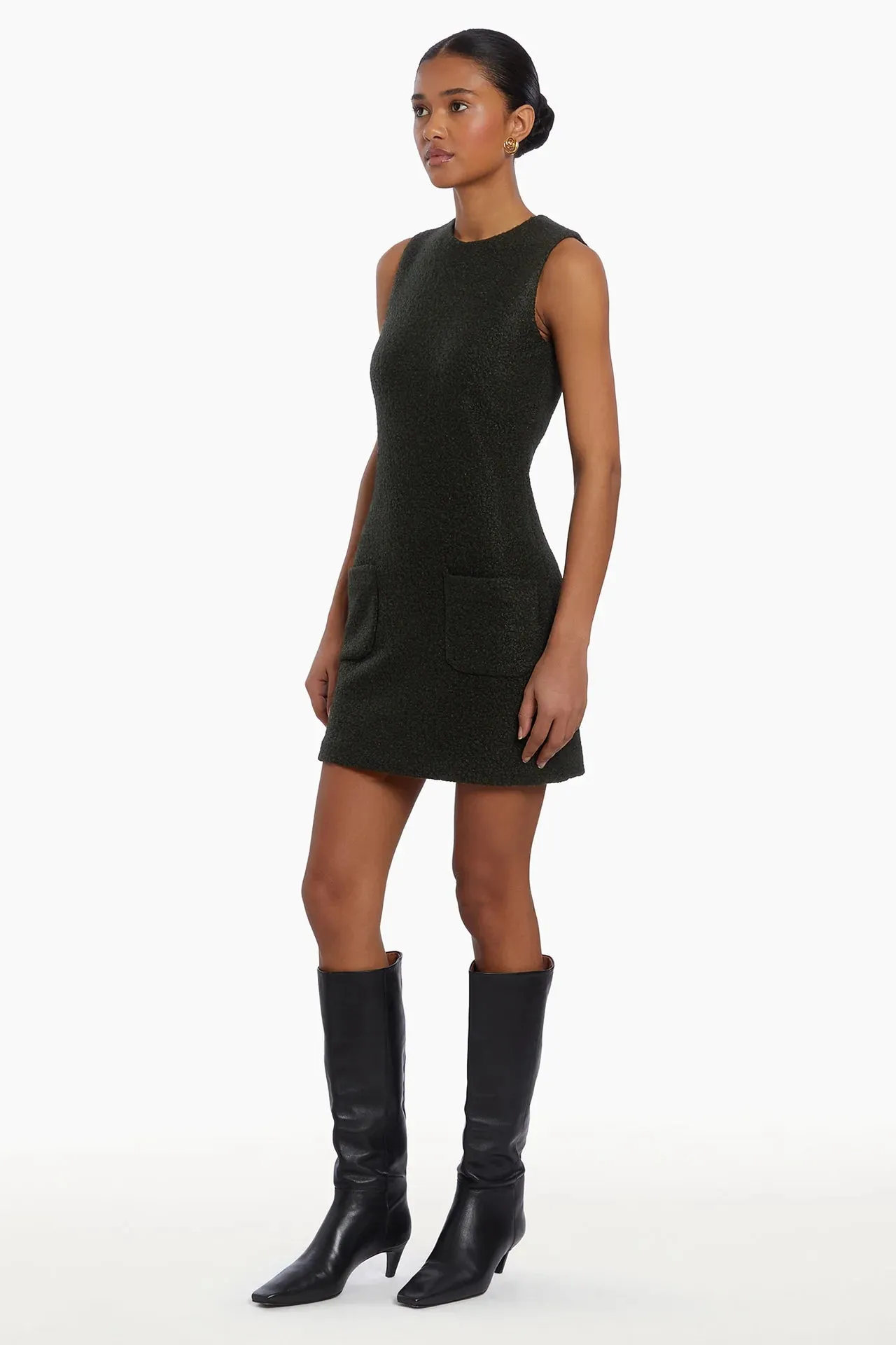 Delia Dress - Dark Green