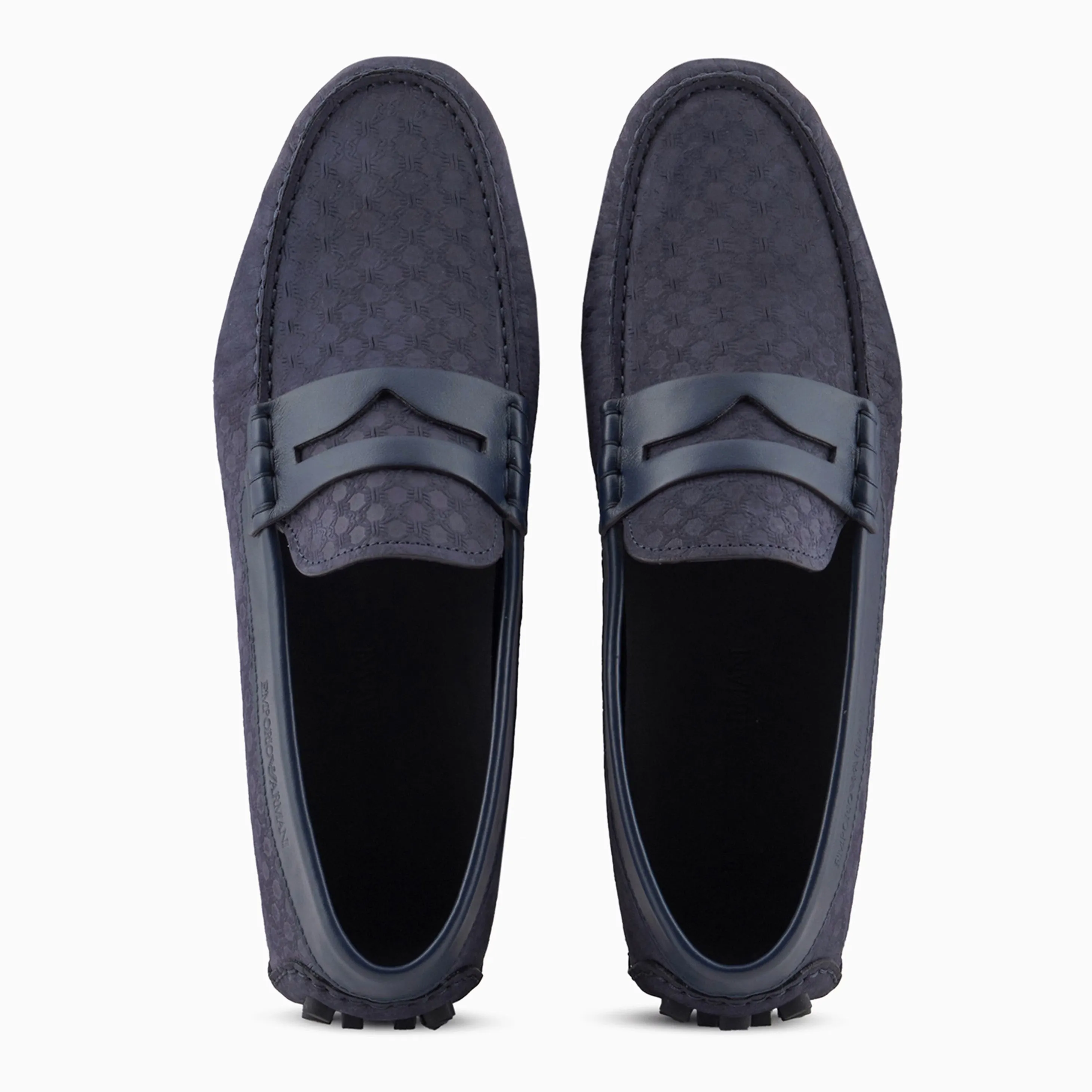 Emporio Armani Leather Driving Loafers