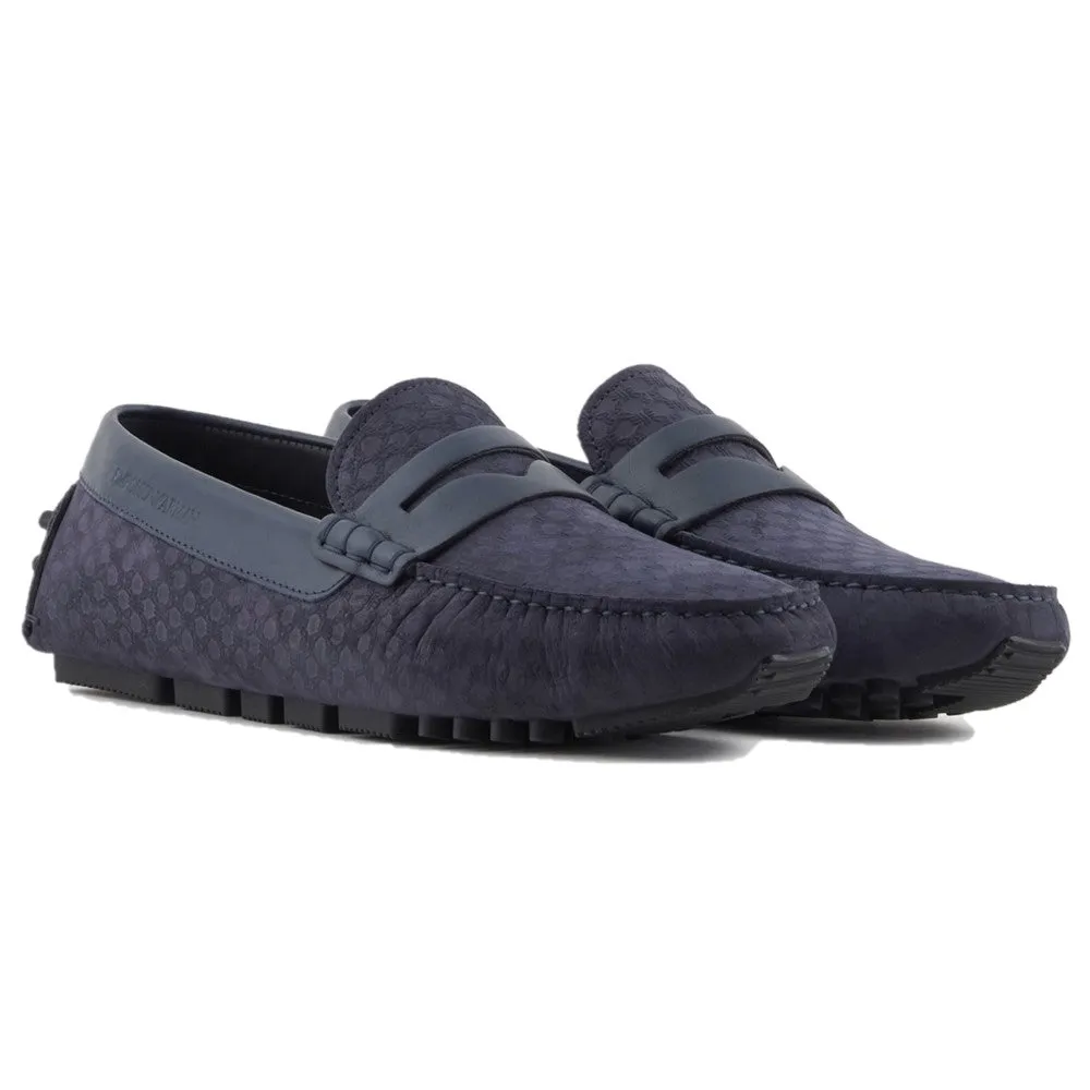 Emporio Armani Leather Driving Loafers