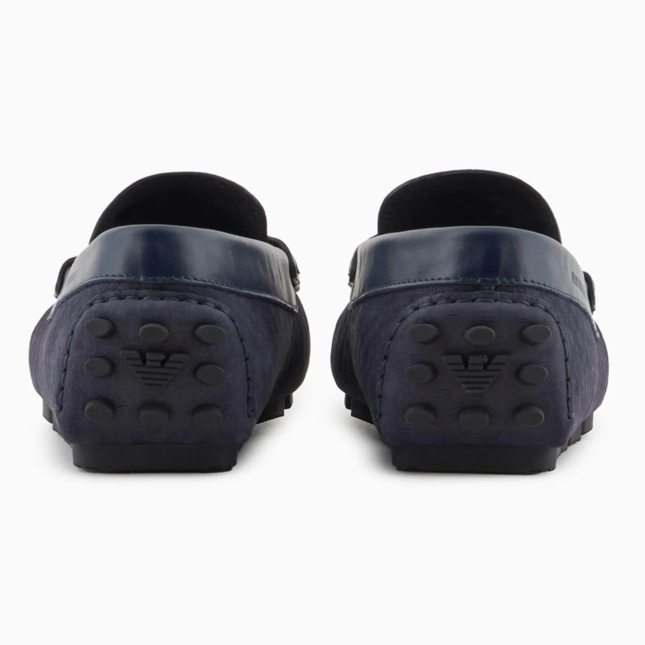 Emporio Armani Leather Driving Loafers
