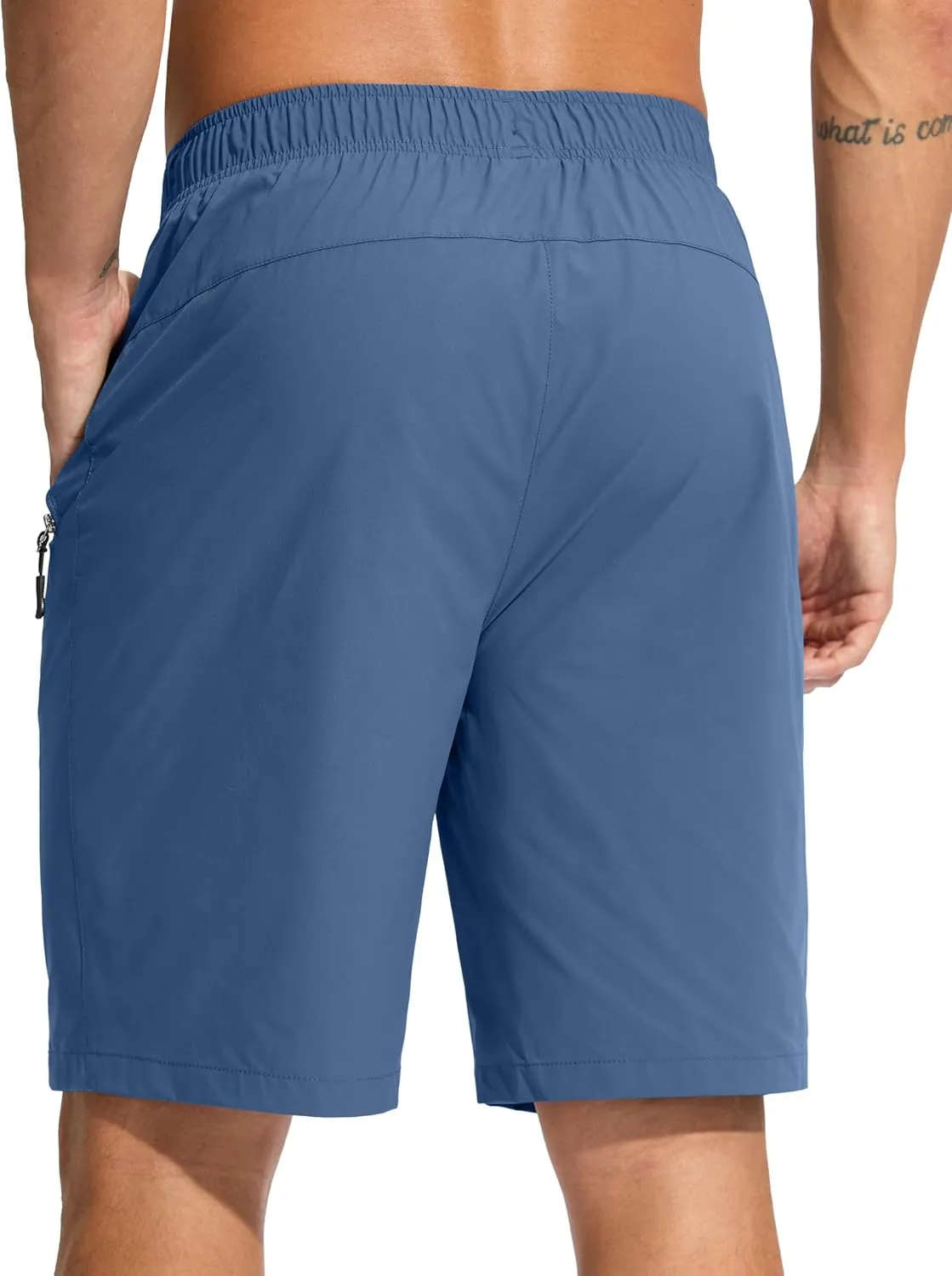 G Gradual Men's Swim Trunks 9" Quick Dry Swimming Board Shorts with Zipper Pockets Swimwear Bathing Suit for Men No Liner
