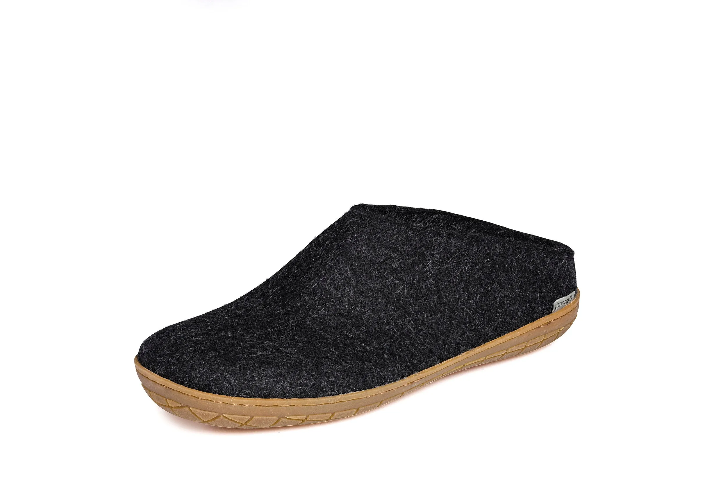 Glerups Slip On - Charcoal with Rubber Sole