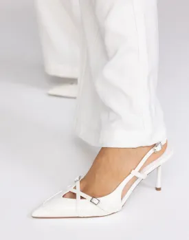 Huxly Heels (White Shine) - By Billini