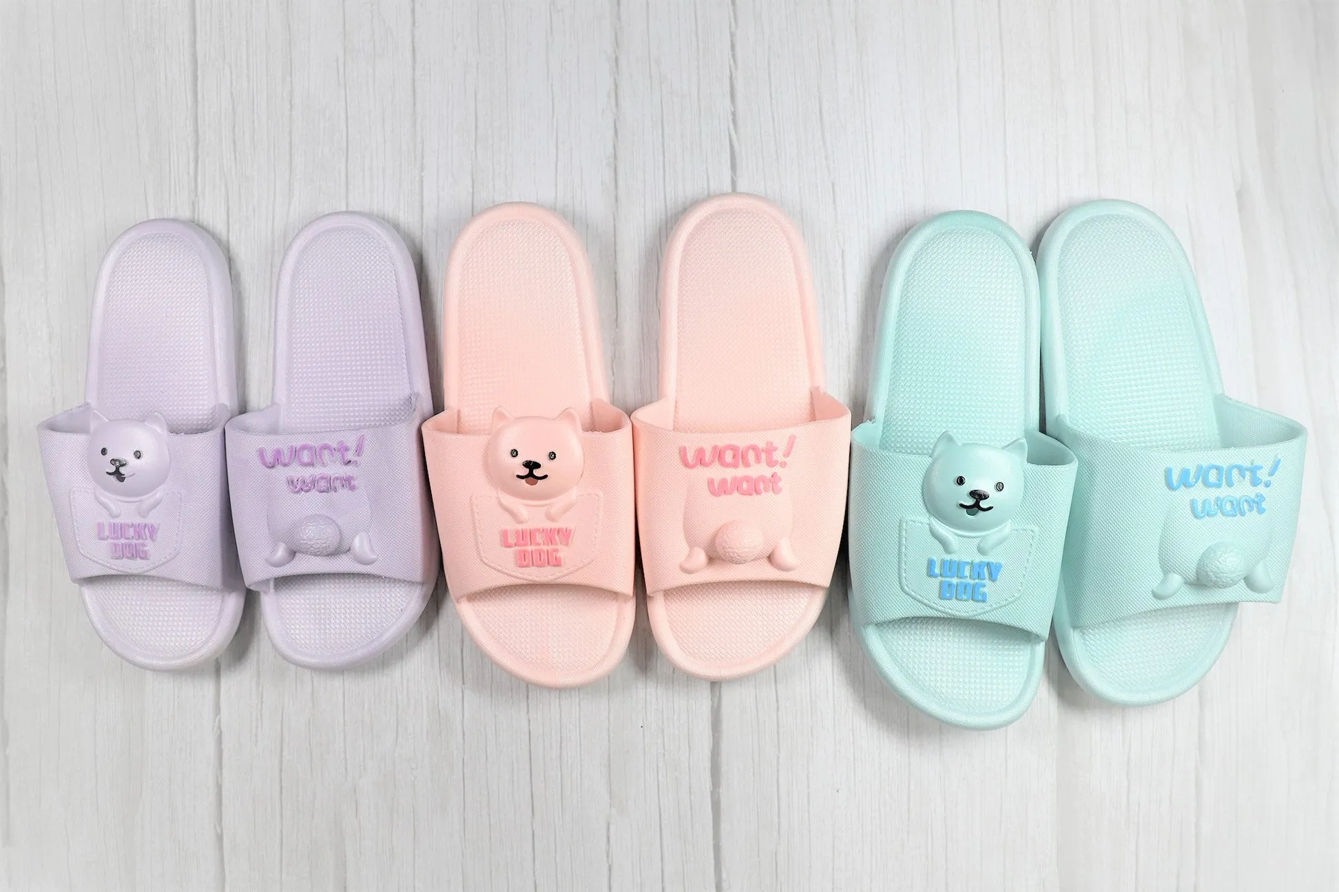 Indoor Slippers Cute Bear Soft Foam