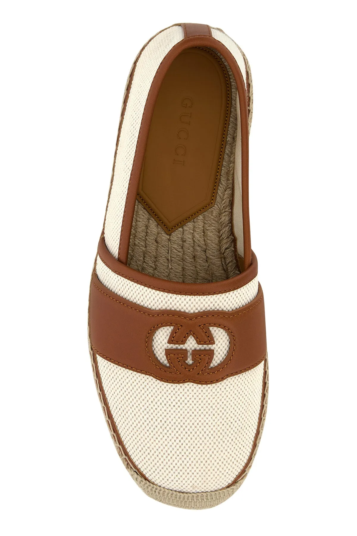 Ivory canvas espadrilles