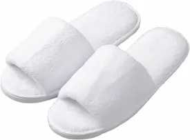 KHC-KHF Spa Slipper- 5 Pairs of Velvet Open Toe Slippers with Travel Bags- One Size Fit Most Men and Women for Spa