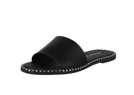 KID'S SHOES BLACK PU LEATHER SANDALS GATETH-1K