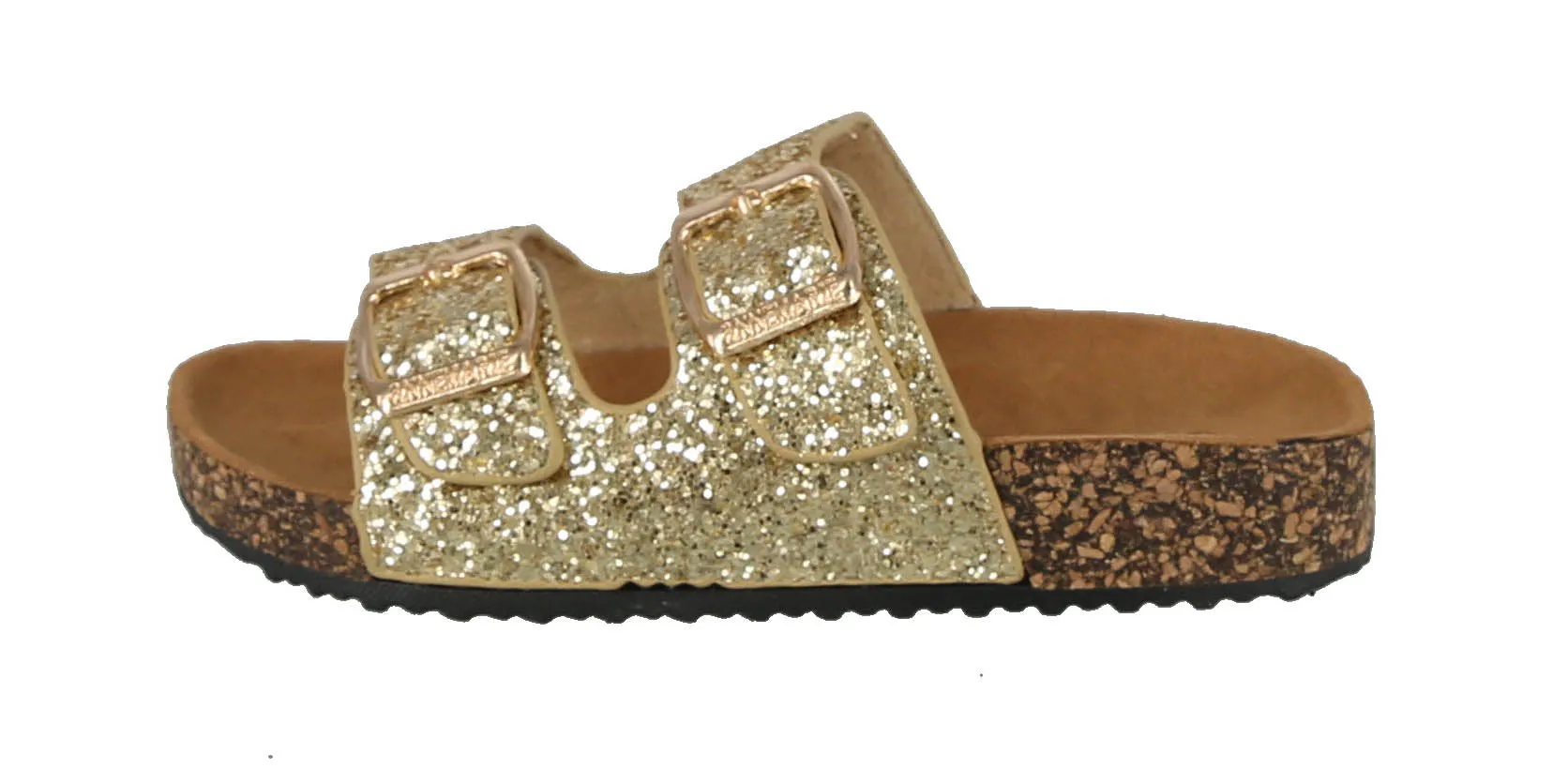 KID'S SHOES GOLD GLITTER SANDALS GLORY-199K