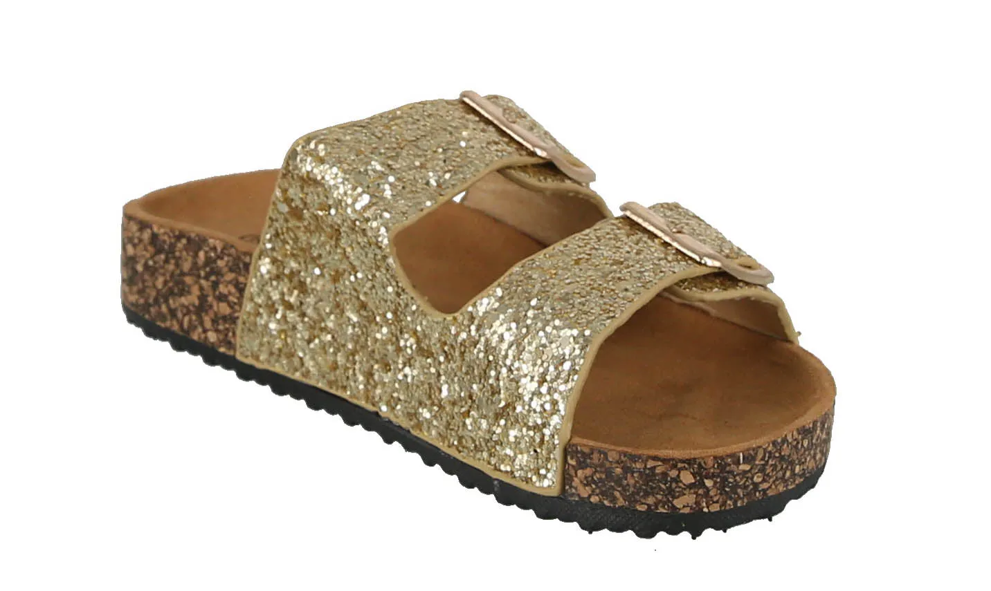 KID'S SHOES GOLD GLITTER SANDALS GLORY-199K