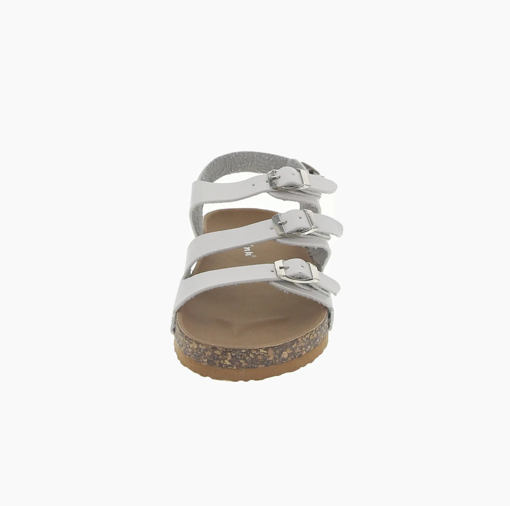 KID'S SHOES WHITE PU LEATHER SANDALS BERK-18K