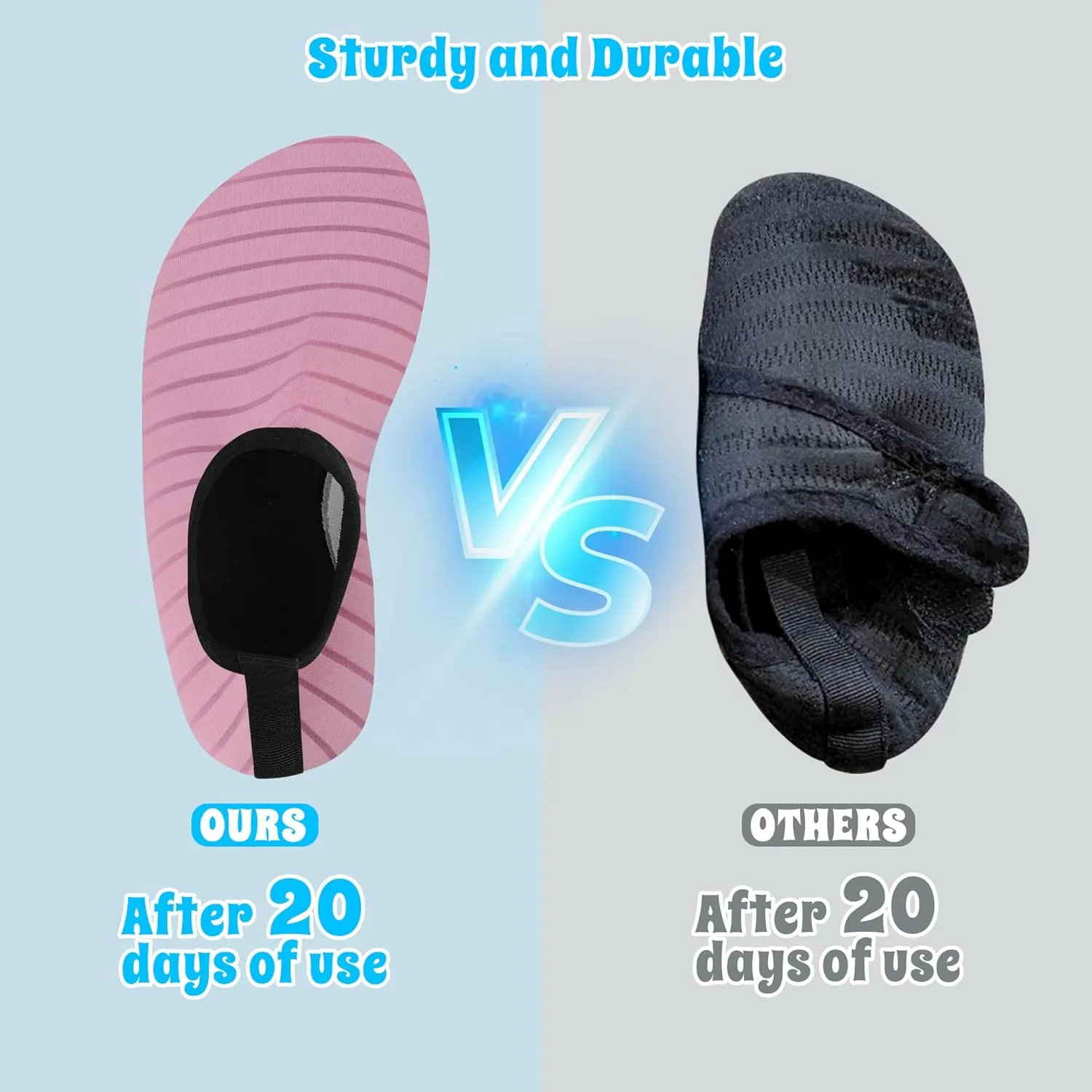 Kids Water Shoes for Boys Girls, Quick Dry Barefoot Aqua Socks for Beach, Swim, Pool Outdoor Sports