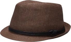 Levi's Men's Lightweight Straw Fedora Panama Hat