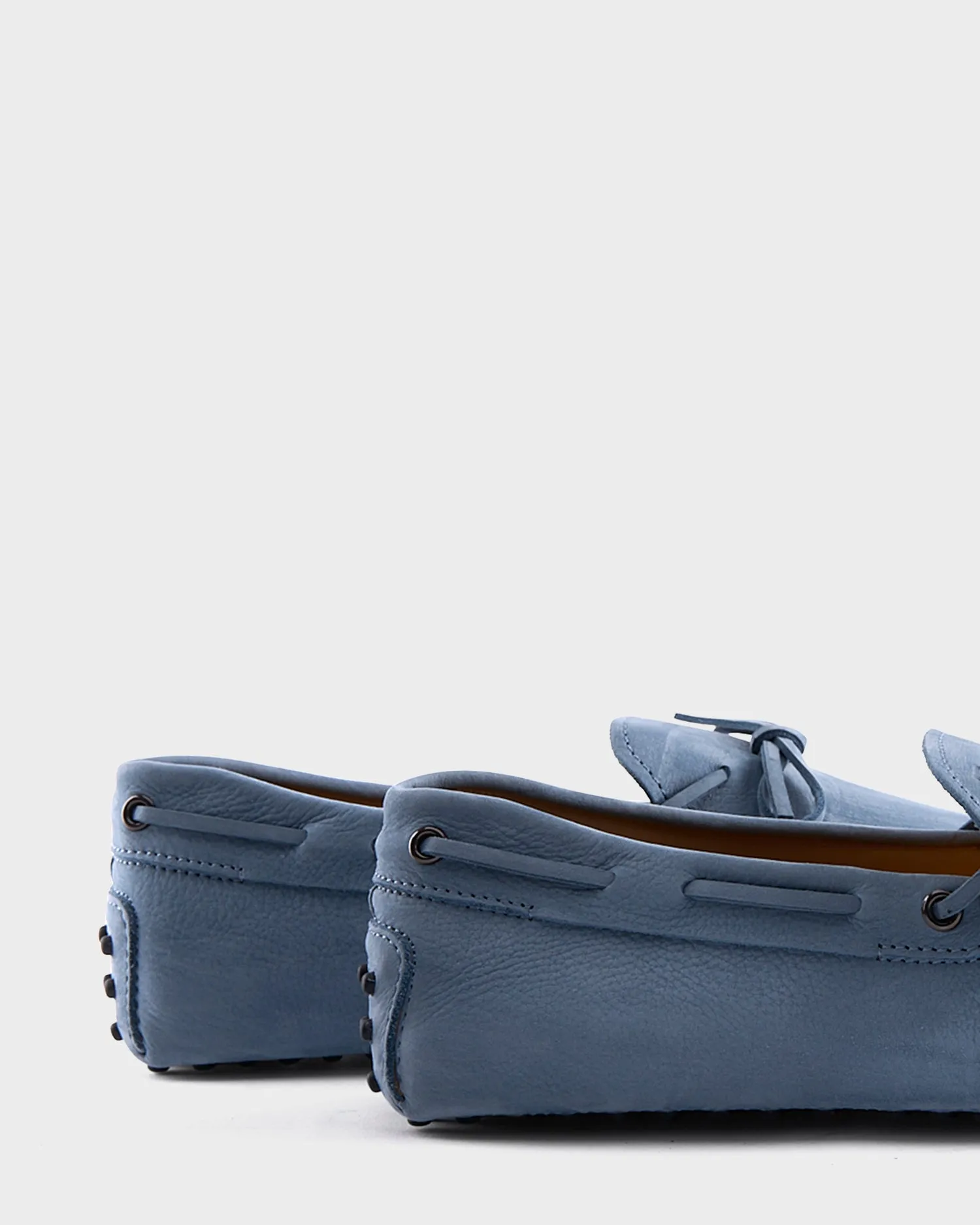 Light Blue Nubuck Gommino Driving Shoes