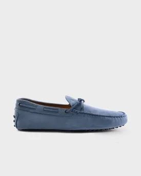 Light Blue Nubuck Gommino Driving Shoes