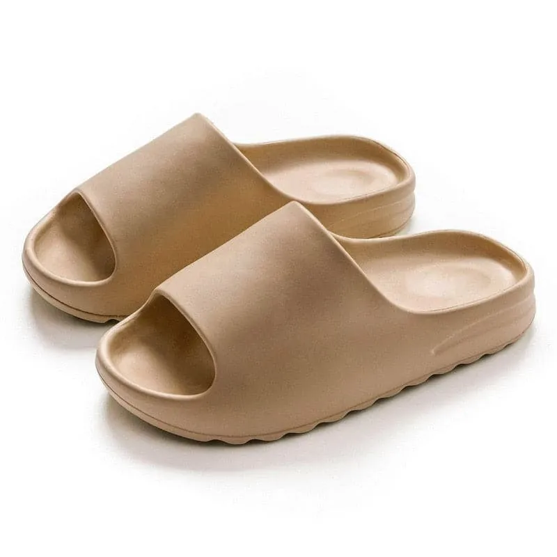 Men Women Summer Beach Slippers Luxury Brand Outdoor Indoor Eva Soft Flip Flops Male Thick Serrated Sole Anti-slip ShoesDropship