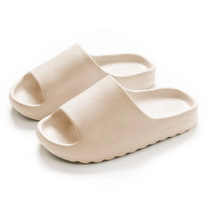 Men Women Summer Beach Slippers Luxury Brand Outdoor Indoor Eva Soft Flip Flops Male Thick Serrated Sole Anti-slip ShoesDropship