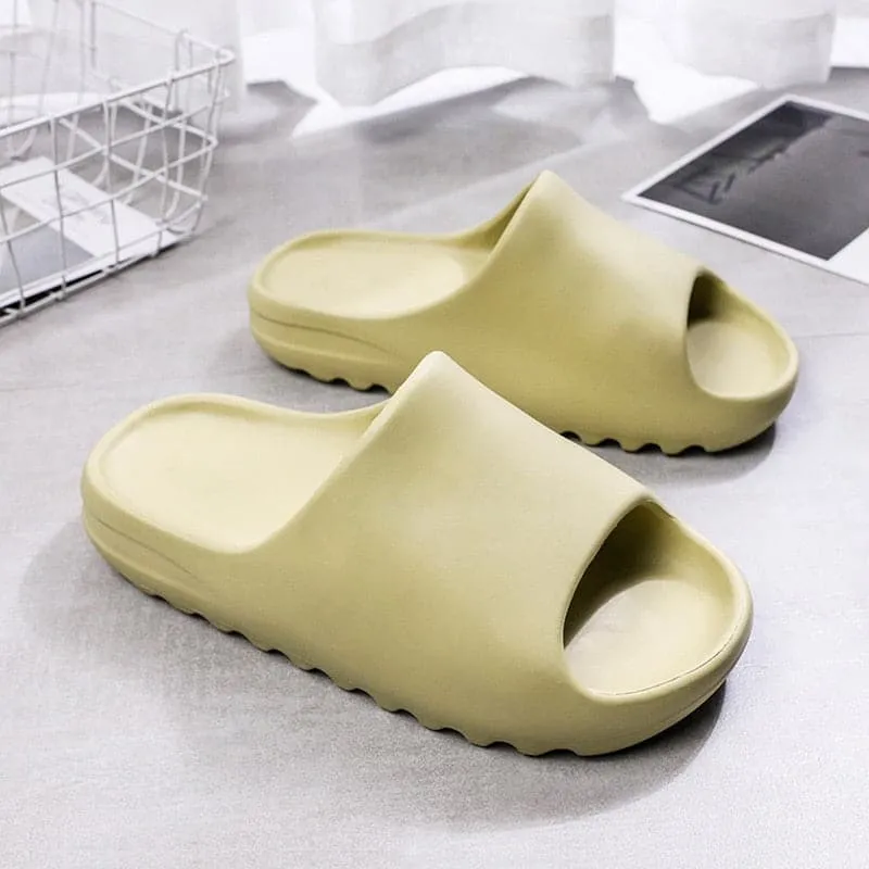 Men Women Summer Beach Slippers Luxury Brand Outdoor Indoor Eva Soft Flip Flops Male Thick Serrated Sole Anti-slip ShoesDropship