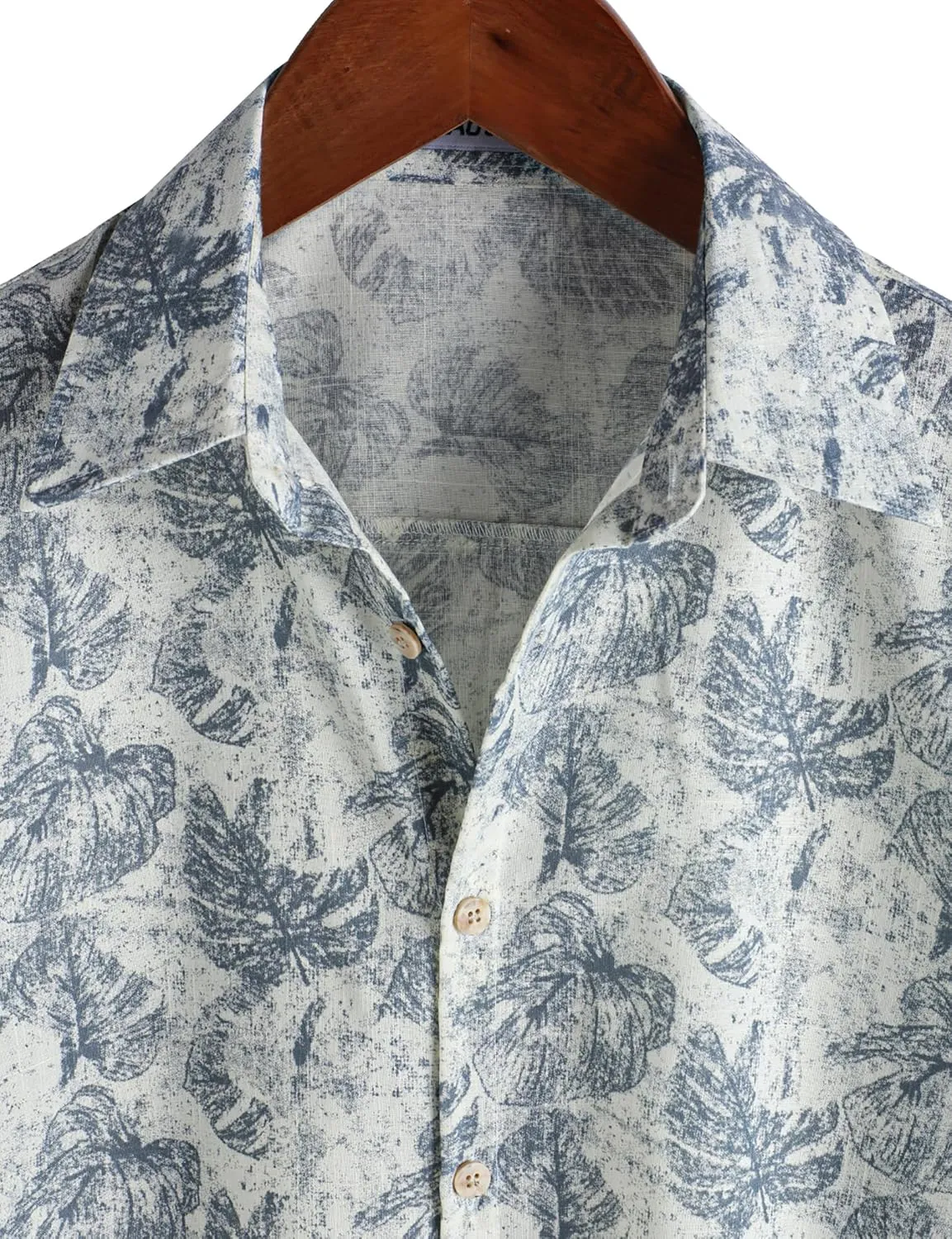 Mens Hawaiian Shirt Short Sleeve Button Down Cotton Floral Shirts Casual Tropical Beach Summer Shirts