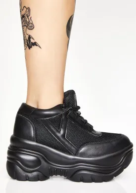 Midnight Matrixx Platform Sneakers