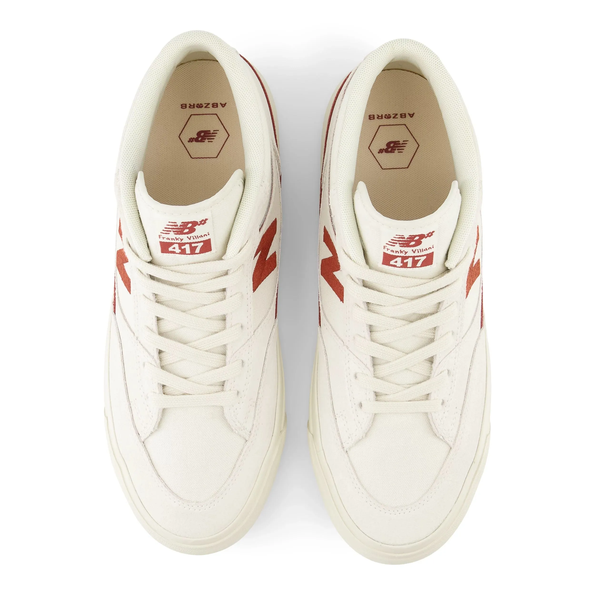 New Balance Numeric 417 Franky Villani Skateboard Shoe - Sea Salt/Rust