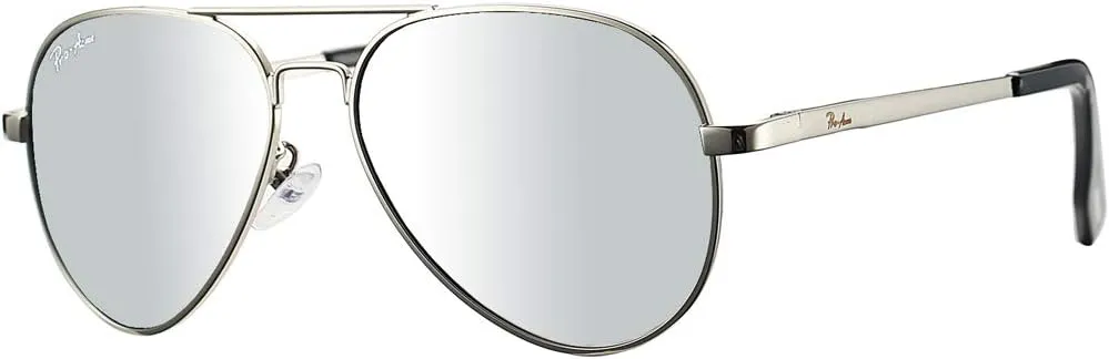 Pro Acme Kids Aviator Sunglasses for Boys Girls, Polarized Small Face for Youth Juniors Age 3-18, with Two Sizes 50MM 52MM