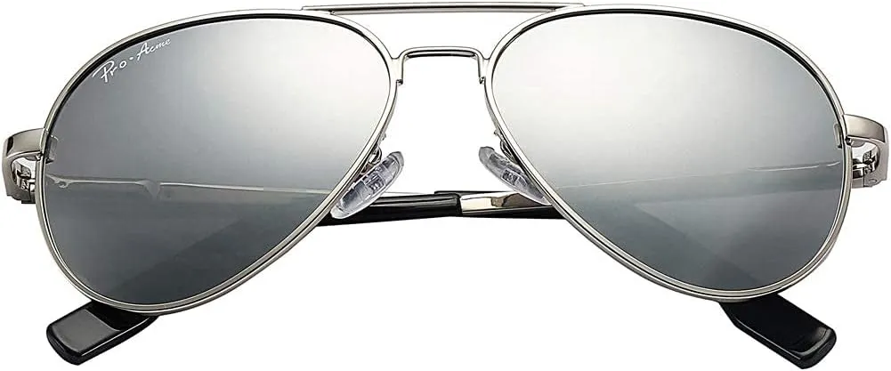 Pro Acme Kids Aviator Sunglasses for Boys Girls, Polarized Small Face for Youth Juniors Age 3-18, with Two Sizes 50MM 52MM