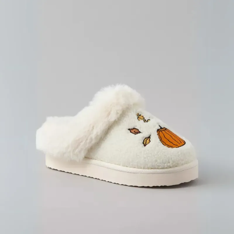 Seasonal Snoopy Pumpkin Indoor Slippers