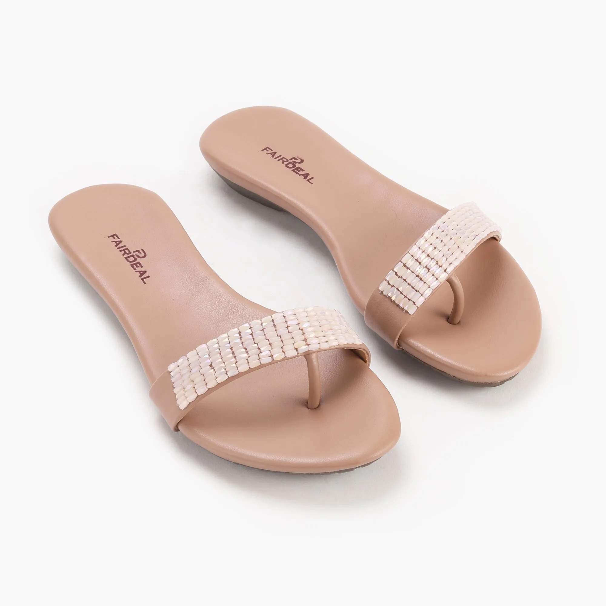Sequin Embellished Flats