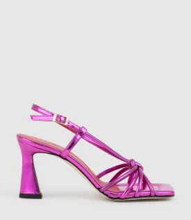 SIMMER90 Strappy Slingback Sandal in Fuchsia