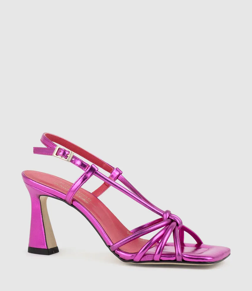 SIMMER90 Strappy Slingback Sandal in Fuchsia