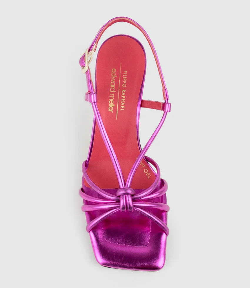 SIMMER90 Strappy Slingback Sandal in Fuchsia