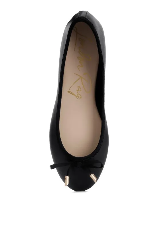 Suzzy Bow Embellished Flat Ballerinas