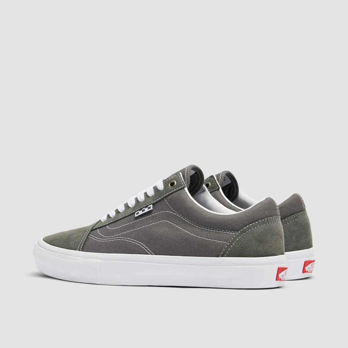 Vans Skate Old Skool Shoes - Pewter/True White