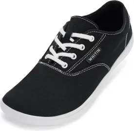 WHITIN Men's Wide Canvas Barefoot Sneakers | Zero Drop Sole | Minimalist Footwear