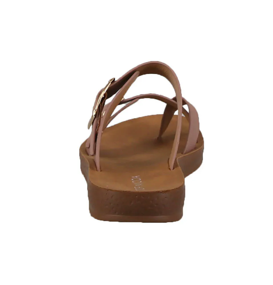 WOMAN'S SHOES BLUSH PU LEATHER SANDALS FARON-29