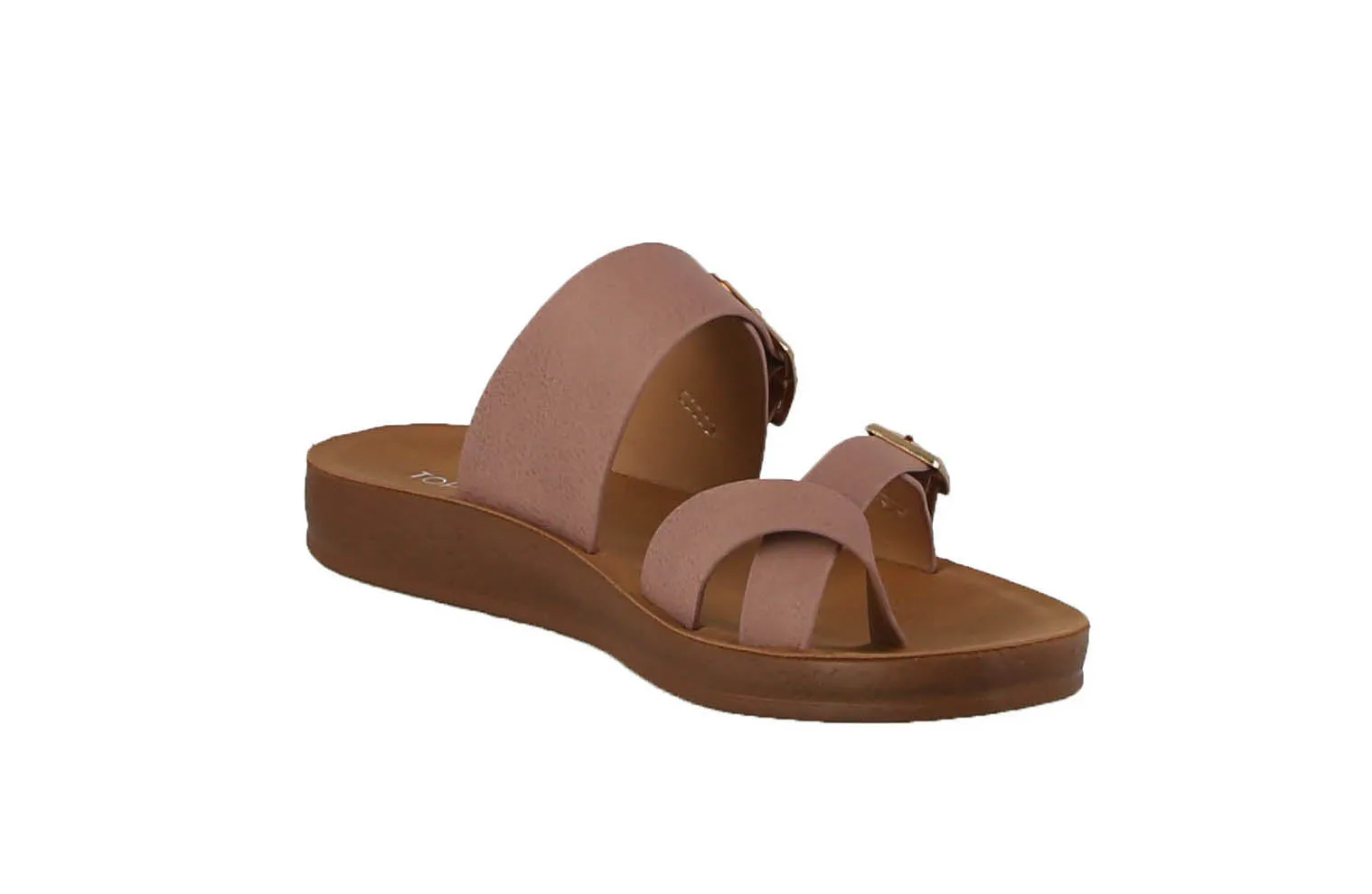 WOMAN'S SHOES BLUSH PU LEATHER SANDALS FARON-29