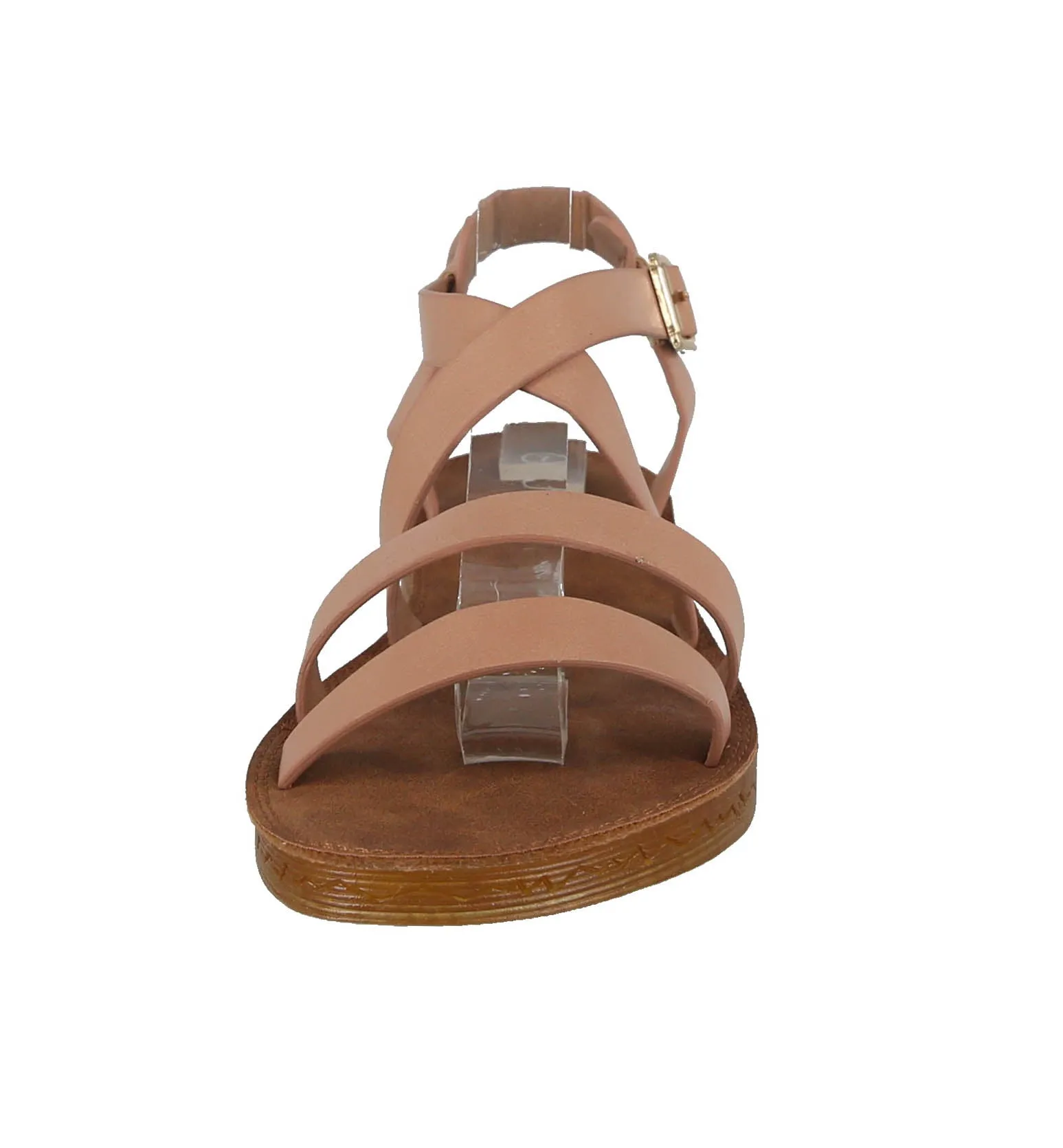WOMAN'S SHOES DUSTY PINK PU LEATHER SANDALS REPORT-32